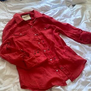 ARIZONA JEANS CO. Muted Red Blouse
